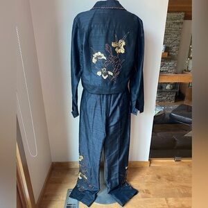 Amazing Silk and Sequin Pantsuit